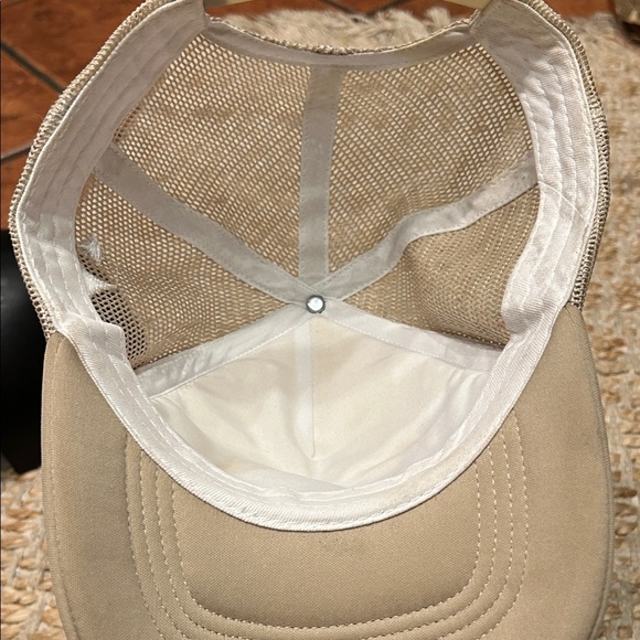 Cream and Tan Trucker Hat - Picture 5 of 6